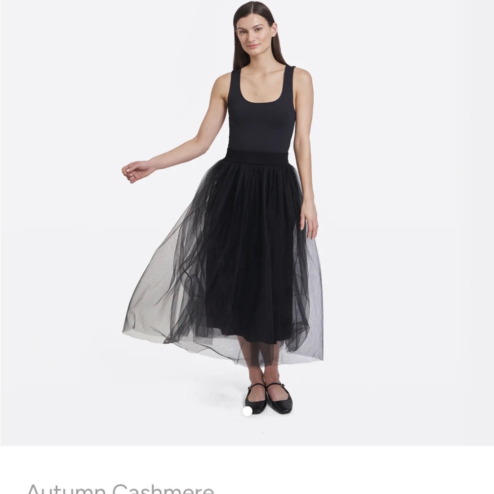 Autumn Cashmere Black Maxi Skirt
